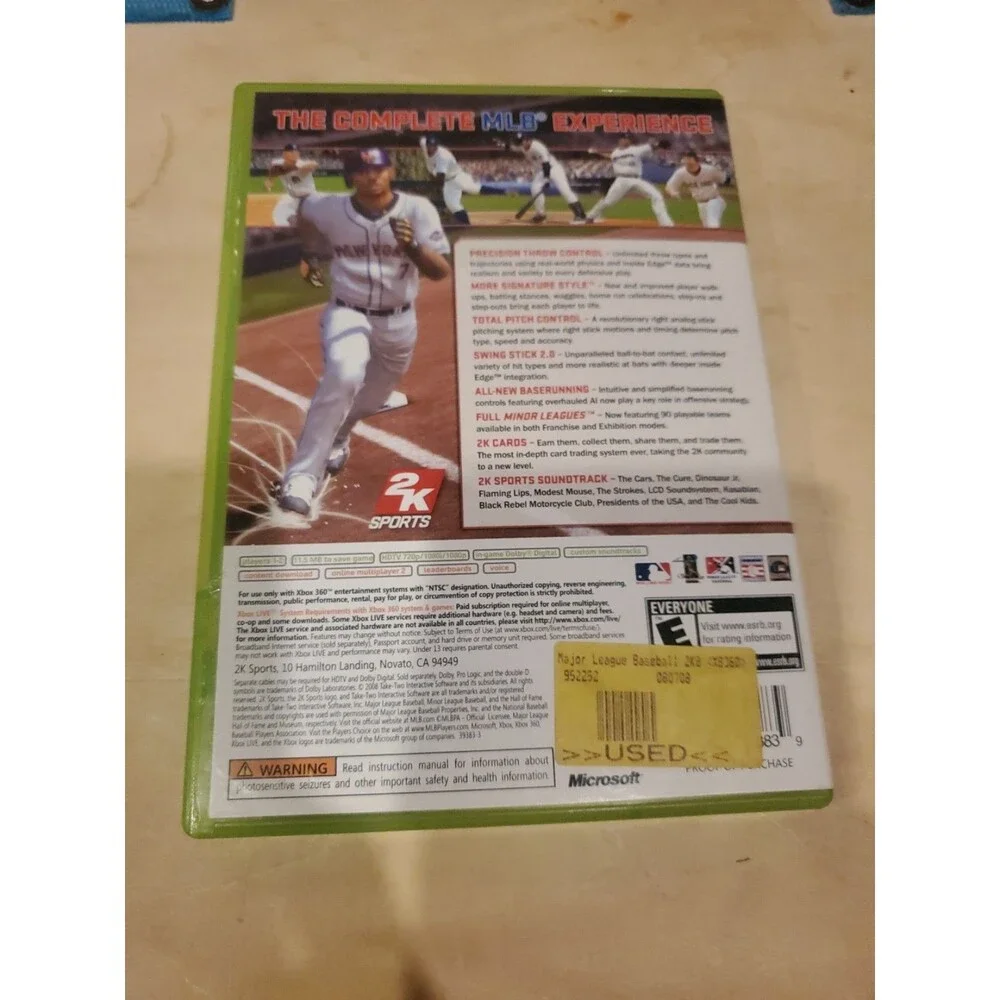 For Sale Major League Baseball 2k8 Xbox 360 game